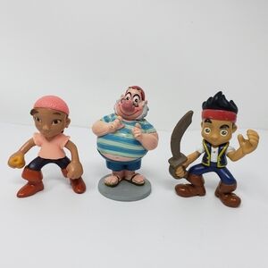 Jake Neverland Toy Figures Lot of 3 Some Minor Playwear